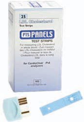 PANEL INDIVIDUAL COLESTEROL LDL CON 25 TIRAS Y MEMO CHIP